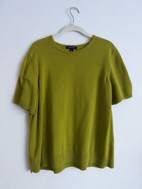 Vintage Chartreuse Knitted Crewneck